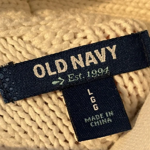 Old Navy Vintage LG Longline Cableknit Belted Cardigan - Picture 4 of 5